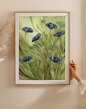 Oryginalna akwarela. Chabry  A4, Malgorzata Domanska