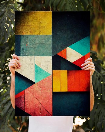 Plakat Geometryczna Abstrakcja, Abstraktoria