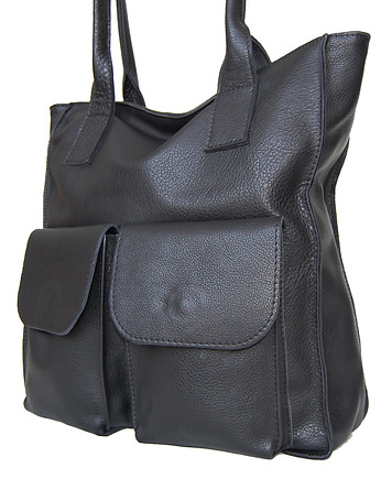 Duża Torebka na ramię ze skóry naturalnej XXL, bagoo