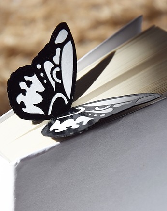 Zakładka do książki "On Paper" Motyl bw, Bookova