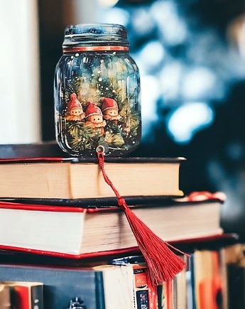 Zakładka do książki Zimowy Słój Krasnale, DrukLove