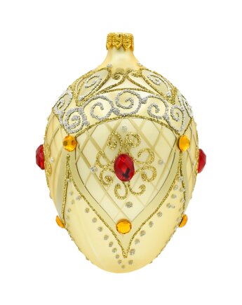 Bombka choinkowa: Ekskluzywne jajo Faberge z rubinem: złote, Syn Bombkarza