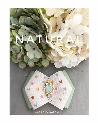 Brosza z kolekcji NATURAL  New, Pudrowy Różowy
