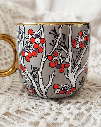 Świąteczny kubek JARZĘBINA, ka.linea