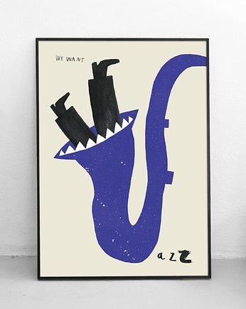 Plakat We want jazz!, Kasia Kubacha
