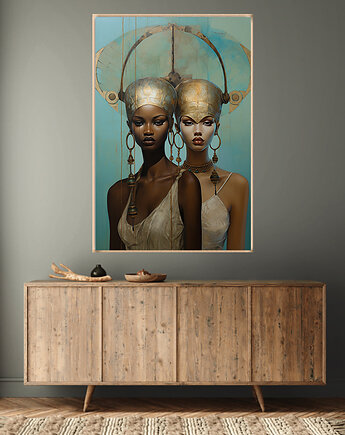 Oblicza Innych Wymiarów - Plakat - Druk - Abstrakcja, Surrealizm, Loft #15, Black Sapphire Art
