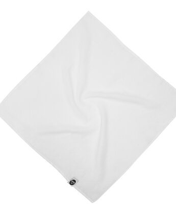 BIAŁY lniany otulacz, pieluszka z lnu 120x120cm, Nukko Design