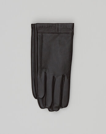 Skórzane rękawiczki nichelino brązowe, BORGIO