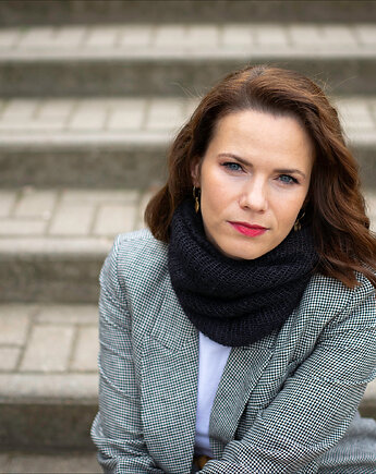 Komin z moheru i jedwabiu - czarny, tymczasemwloop