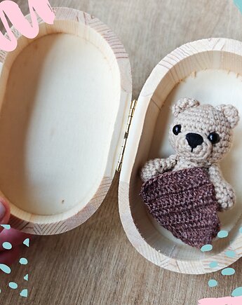 Mały miś w pudełeczku, NESSING handmade