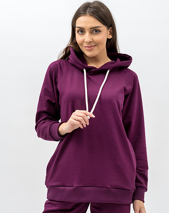 Bluza z kapturem  ,,SEHER" bakłażan, 3 for U