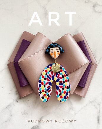 Nowa Kolekcja ART z postaciami 3d wyrwanymi z obrazu, Pudrowy Różowy