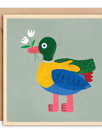 Kartka Kaczka  + koperta, MUKI design