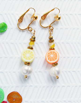 Owocowe KLIPSY lub kolczyki : CYTRUSY, kaktusia