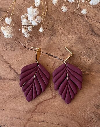 Wiszące kolczyki z gliny, Lemens.clay