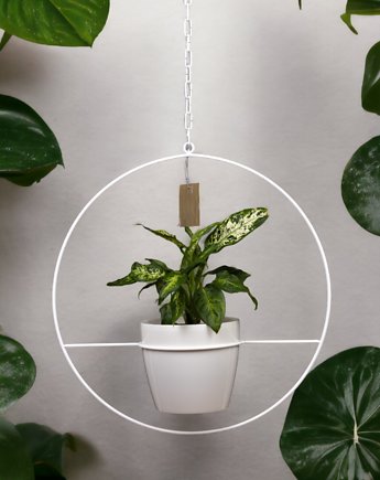 Kwietnik metalowy ,, Koło '' 50 cm + doniczka Gratis, A.D Home