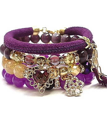 Purple and citron /30-09-22/ set, KiKa pracownia