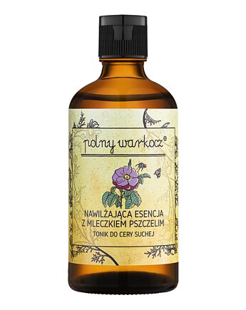 Nawilżająca esencja z mleczkiem pszczelim - tonik do cery suchej Polny Warkoc, Polny Warkocz
