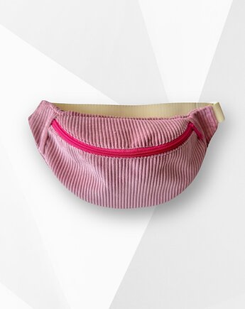 Nerka saszetka sztruksowa różowa, Zdunetti