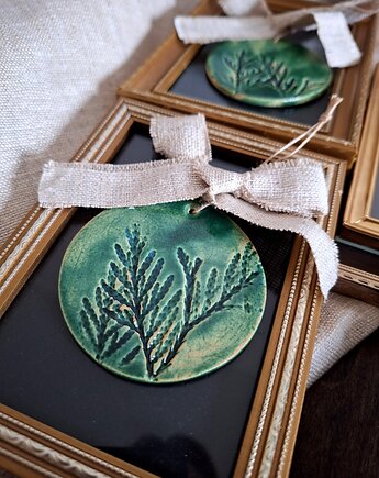 Ceramiczne wisiory 2 sztuki, Wooden Love