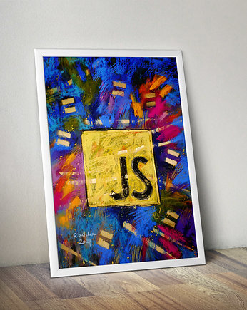 Javascript - plakat B2, Katarzyna Radzka