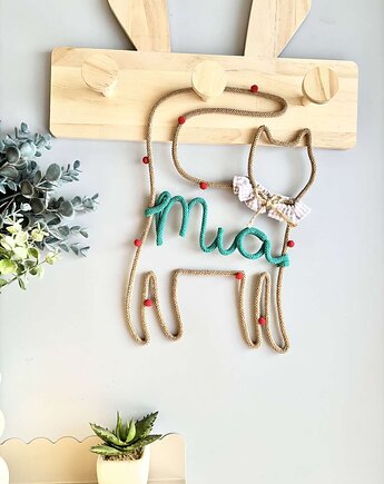 Personalizowany kotek do pokoju dziecka, Ren Art gifts