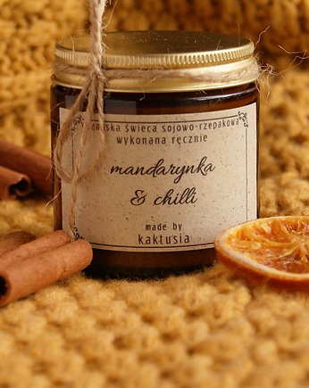 MANDARYNKA & CHILLI - świeca 120ml, kaktusia