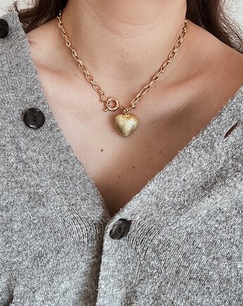 Naszyjnik łańcuszek i serce, Chmolowska Jewellery
