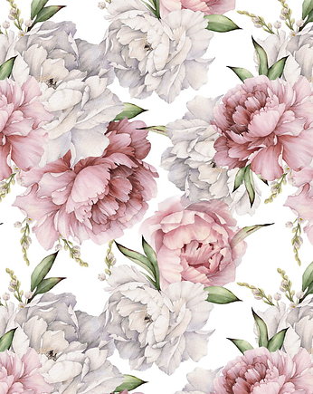 WYJĄTKOWY koc _ NARZUTA _ PEONIE _ 155x200 cm, MOJAMAJA