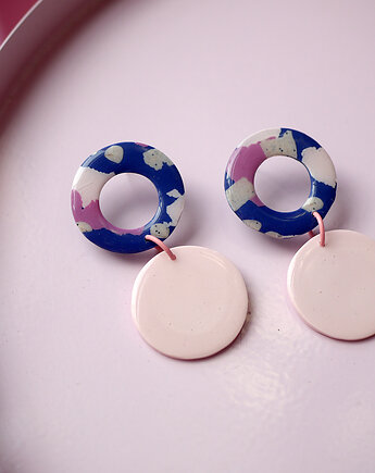 Lekkie kolczyki z glinek i żywicy, MODELINOVA