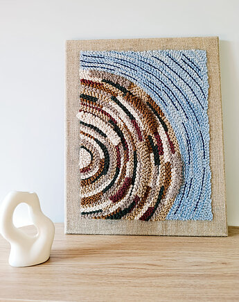 Obraz punch needle "Karuzela" OD RĘKI, Dwa Sploty