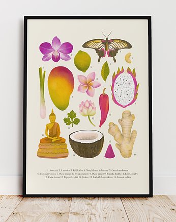 Plakat "Tajlandia" 30x40 cm, Studio Stonka