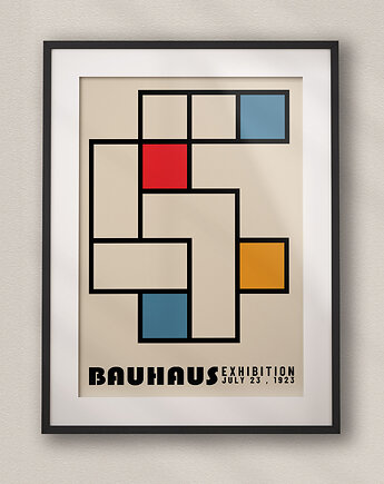 Minimalistyczny plakat - Bauhaus 1923  - Do salonu, sypialni, biura, DAPIDOKA