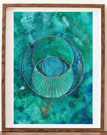 Plakat Oko Zieleń Szmaragdowa Trzecie Oko, My Moment