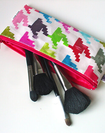 Piórnik / etui na pędzle w duże kropki, dotty spots