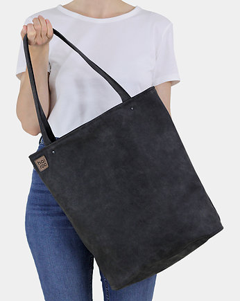 Shopper XL torba grafitowa na zamek, hairoo