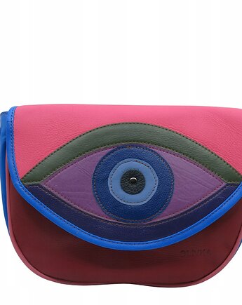 Torebka damska skórzana wymienna klapka 2w1 pojemna kolorowa OLIVKA, Olivka Warsaw