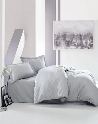 Zestaw pościeli 22 Owce - ELEGANT bawełna satynowa szary 160x200 cm, dr_studio