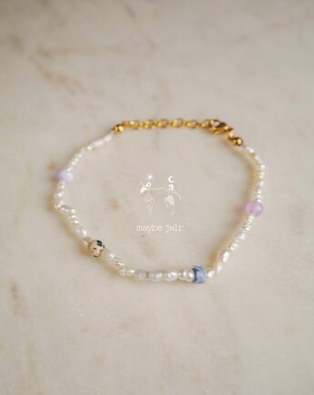 Bransoletka z małych nieregularnych pereł