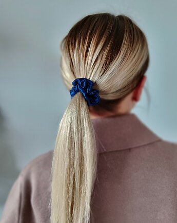 Gumka jedwabna, scrunchie, frotka misterious night MINI, Capillum