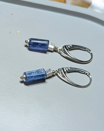 Kolczyki z mroźnymi kianitami #2, Studio Gazela