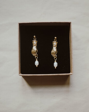 Madame Delbard, kolczyki z perłą, Okruszek Biżuteria