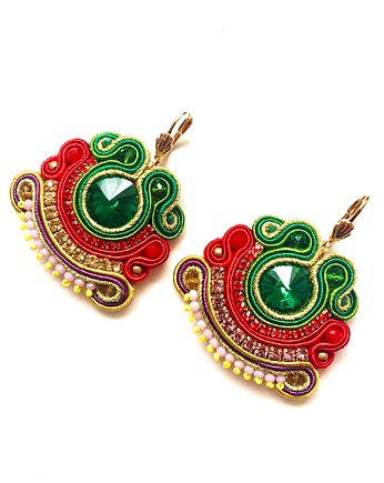 Sutaszowe kolczyki LA PALMA, Sylwia Żak