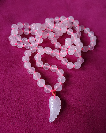 Free Spirit Mala / naszyjnik  kwarc różowy, NOMAD ACCESSORIES