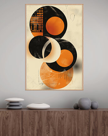 Geometria natury - Plakat, druk - Minimalizm, Boho, Loft #91, Black Sapphire Art
