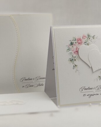 Kartka na ślub z pudełkiem i kopertą, WP 26B, Anna Art and Crafts