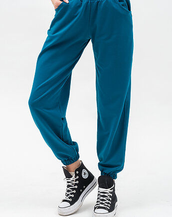 Dresowe spodnie damskie ,,SEHER" petrol, 3 for U