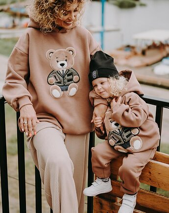 Bluza oversize Emily Teddy dla mamy i taty, BejbiStory