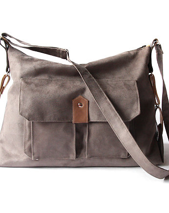 torba -brown&leather&stripes-, elfagado