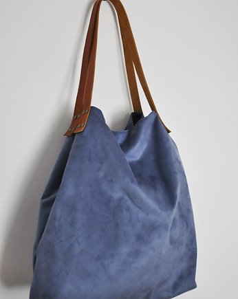 Torba tote XXL - szaroniebieska, PRACOWNIA 166